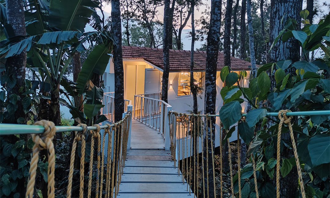 Tipperary Sunset Cabin - Suspension Bridge