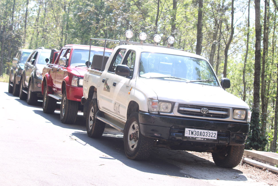 Hilux off-Roading Event in Tipperary Estate